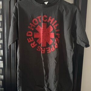 Red Hot Chili Peppers Green t shirt with Red Logo!